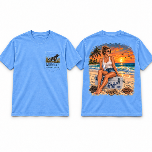 Light Blue Mudline Outfitters Mockup