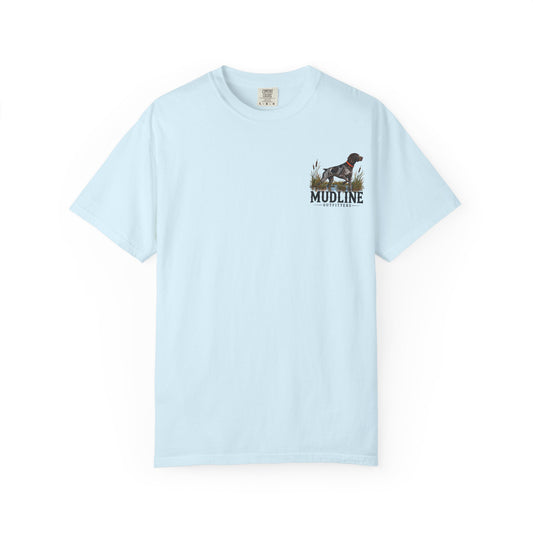 Mudline Beach Truck T-Shirt — Bikini Model on 4x4 Coastal Graphic Tee