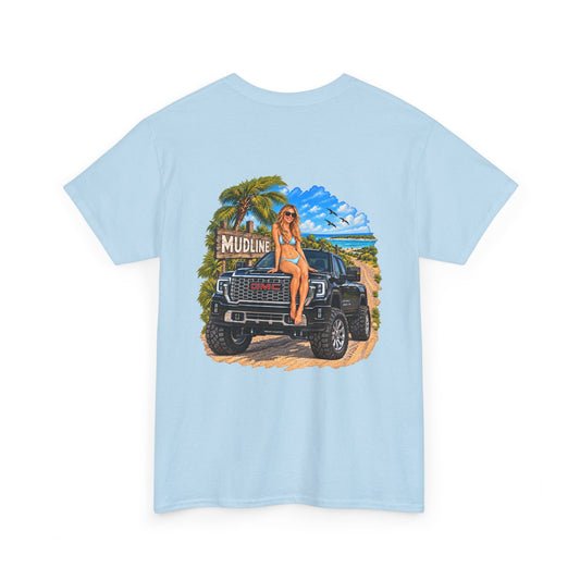 Mudline Beach Jeep T‑Shirt — Off‑Road Truck Graphic Tee