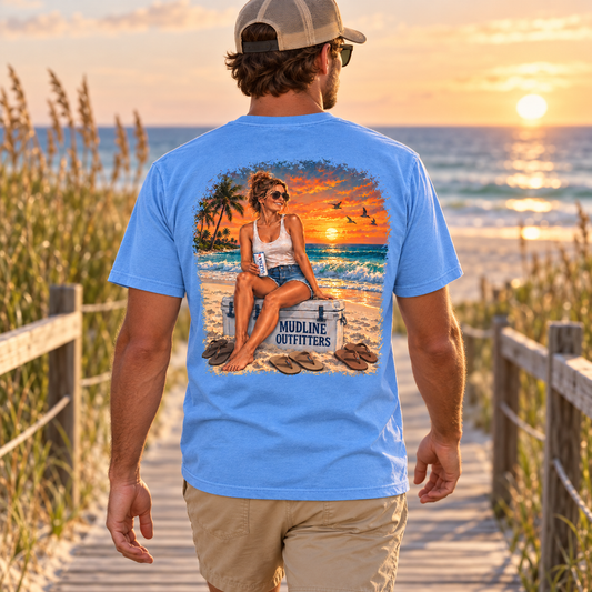 Light Blue Mudline Outfitters Mockup