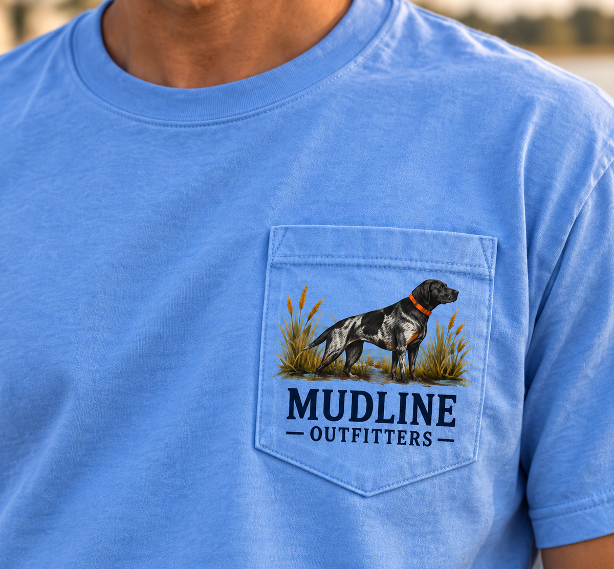 Light Blue Mudline Outfitters Mockup