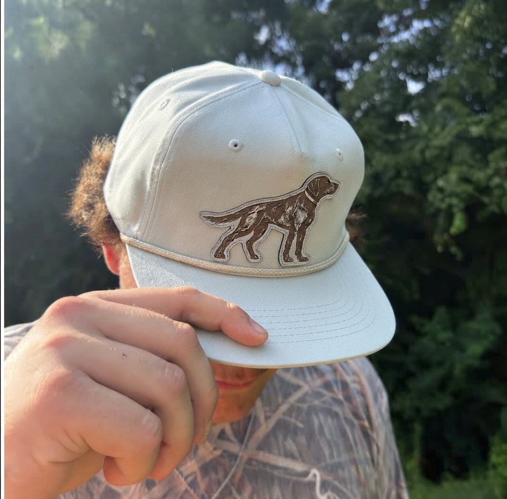 White Labrador Patch Hat