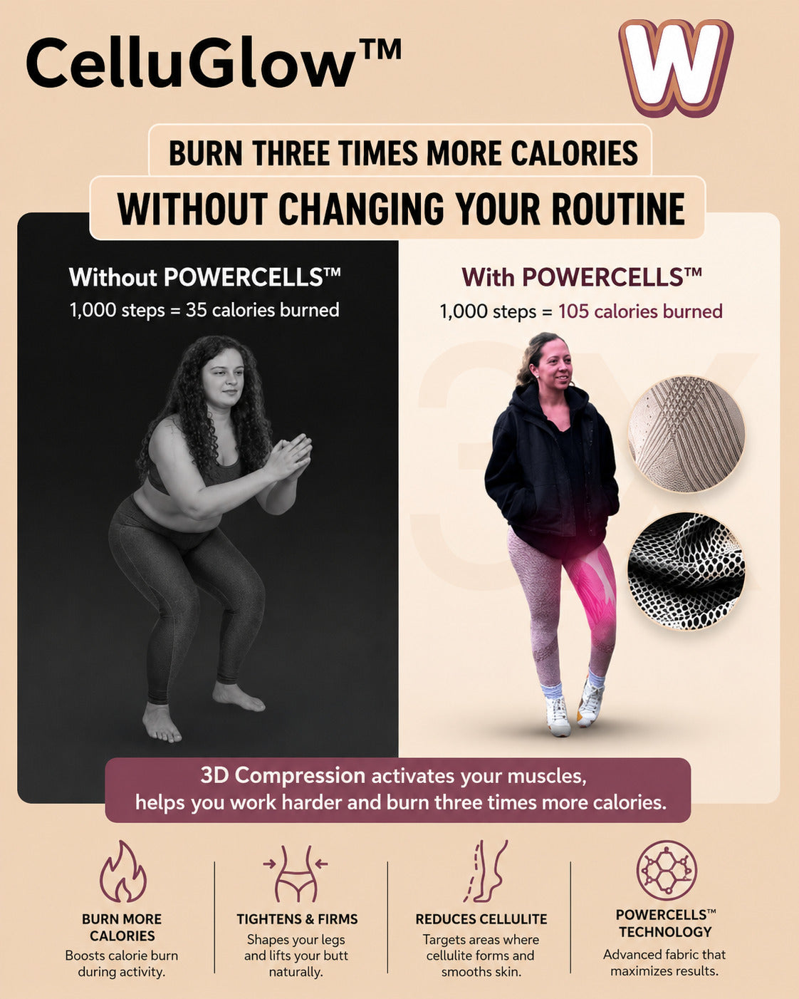 Legging 3d - Anti-Cellulite